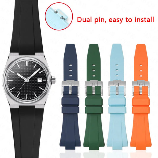 11mm 12mm Rubber Silicone Strap for Tissot PRX Series