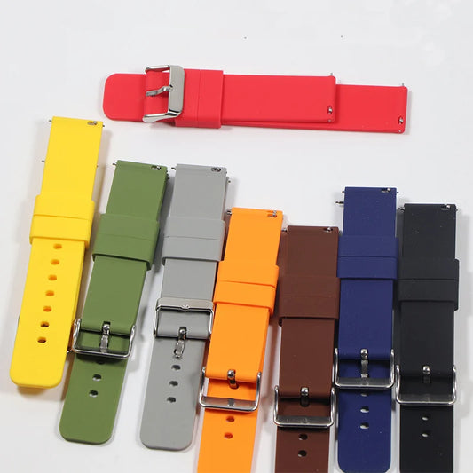 Waterproof Silicone Rubber Watchband Strap